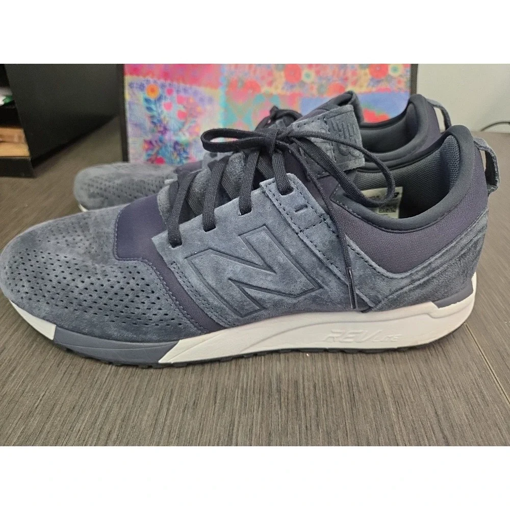 New Balance Two Four Seven Mens Shoes 10.5 M Navy Suede Sneakers ‎ Lifestyle